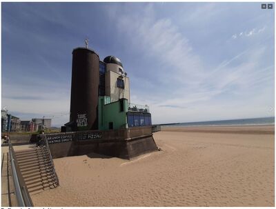 Observatory Tower with Save Kilvey Hill message